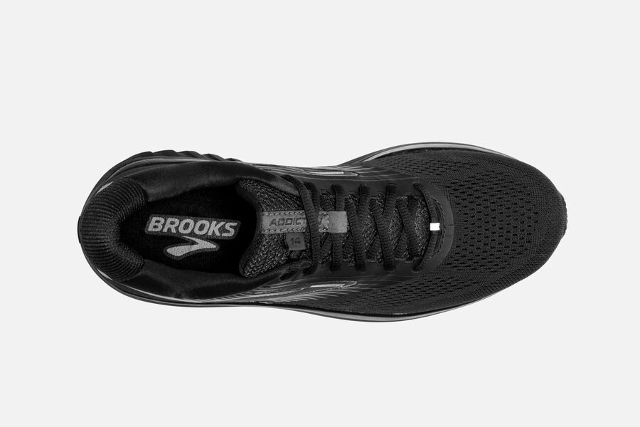 Brooks Addiction 14 Road Running Shoes Mens Black/Grey 765398-AJO